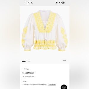 Secret Mission Gina blouse size S